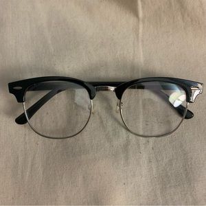Browline Non-Prescription Glasses with Case